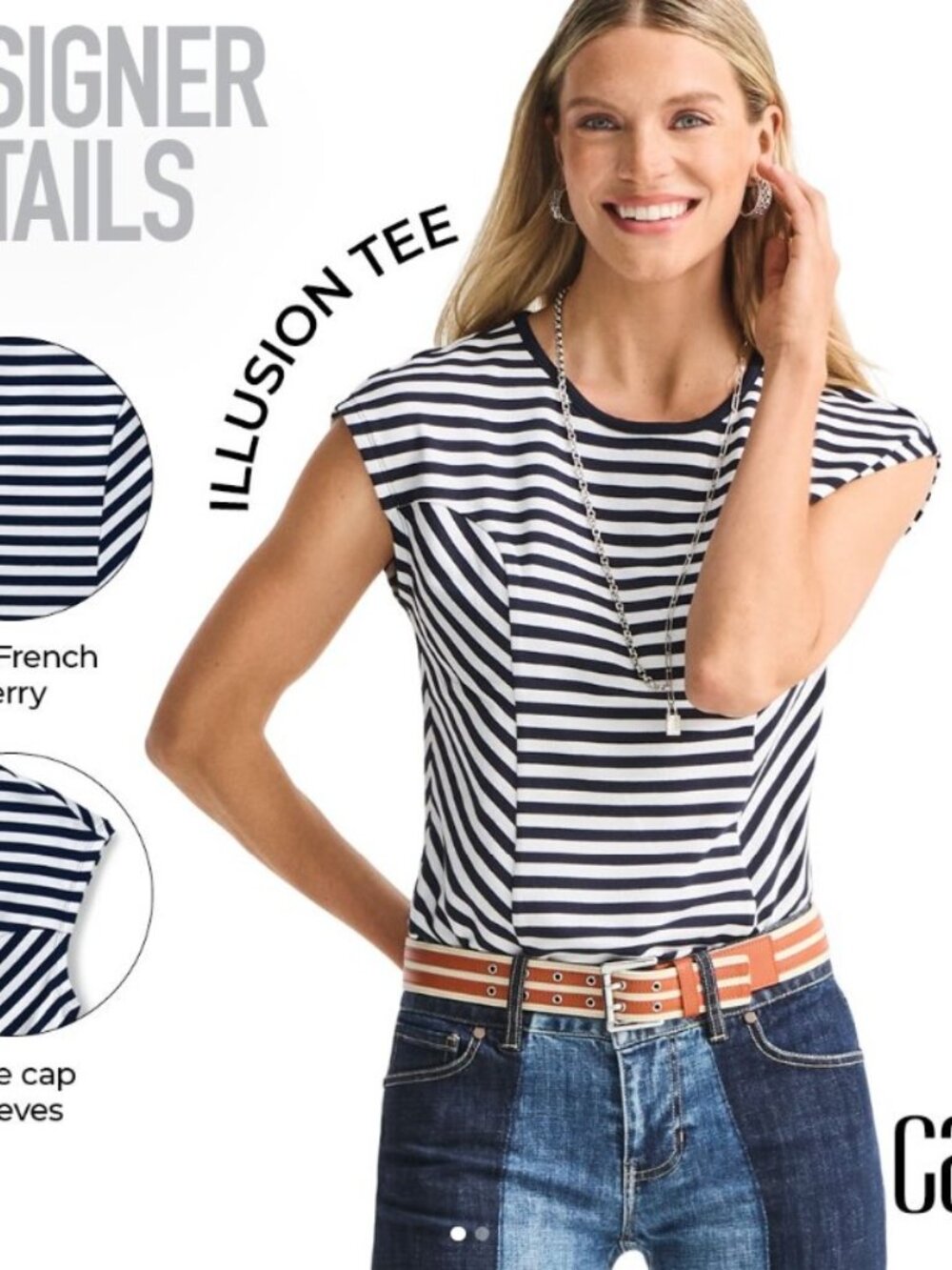 Cabi Illusion Tee - Size M Style 6337